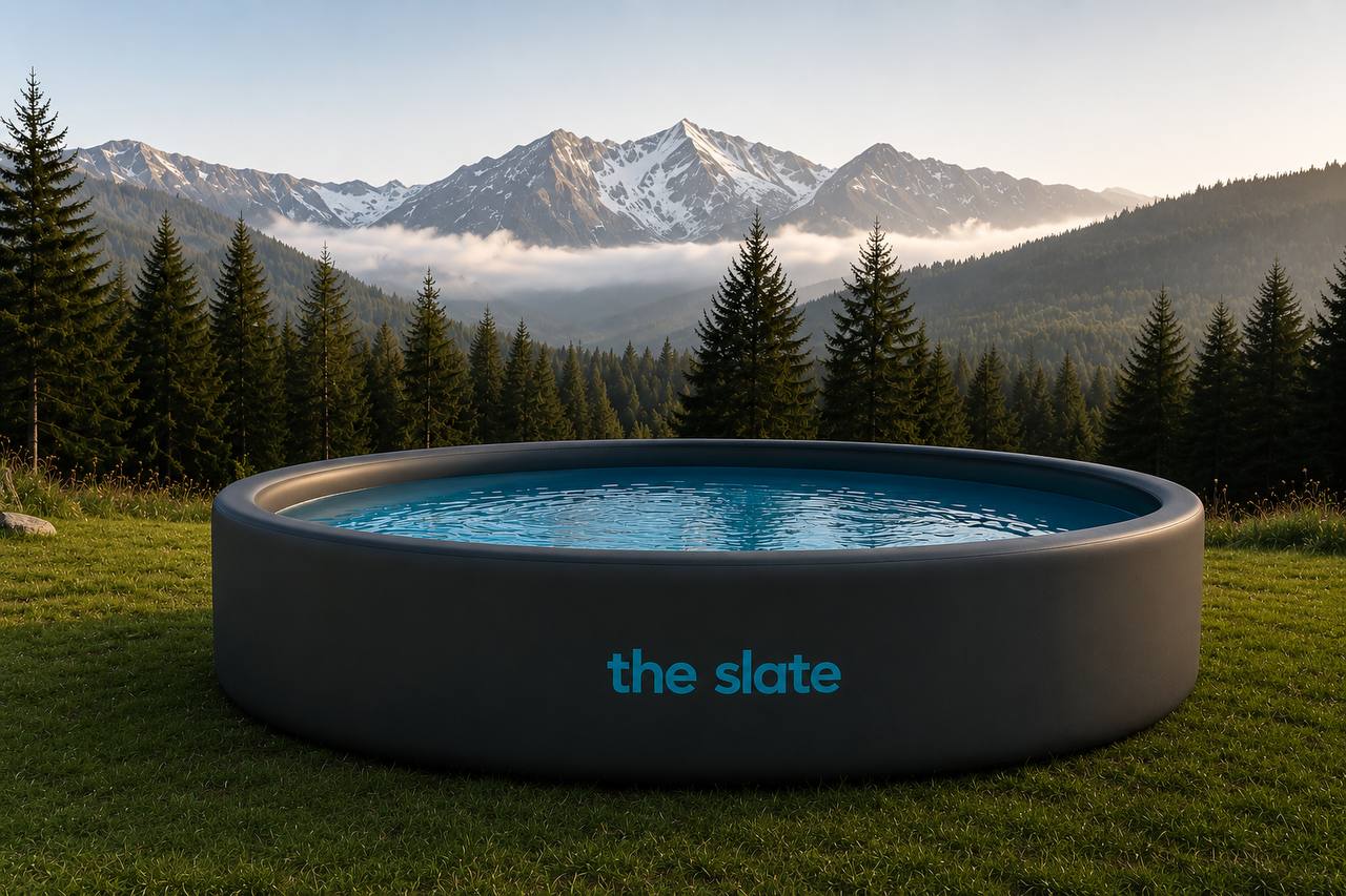 Интеграция бассейна the slate с деревянной террасой